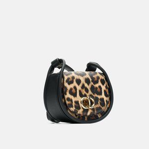 Zenny Leopard Print Faux Leather Crossbody Bag: Unleash Your Wild Side!